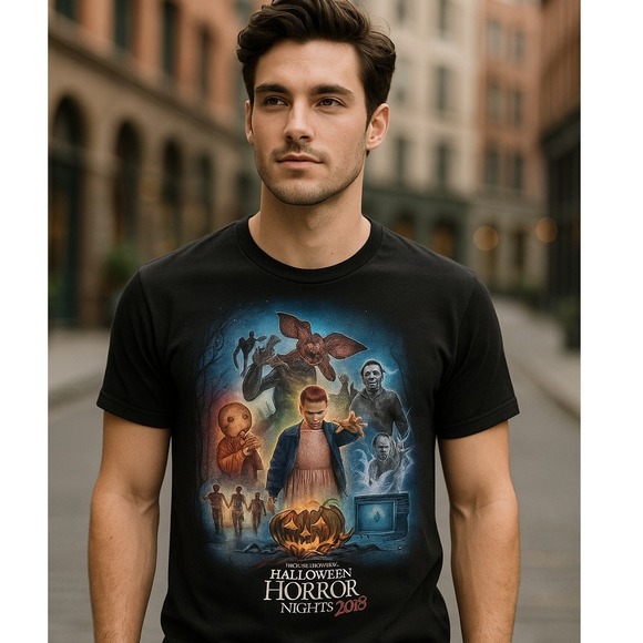 Universal Studios Halloween Horror Nights 2018 We Know What T-shirt Size M - Picture 1 of 5